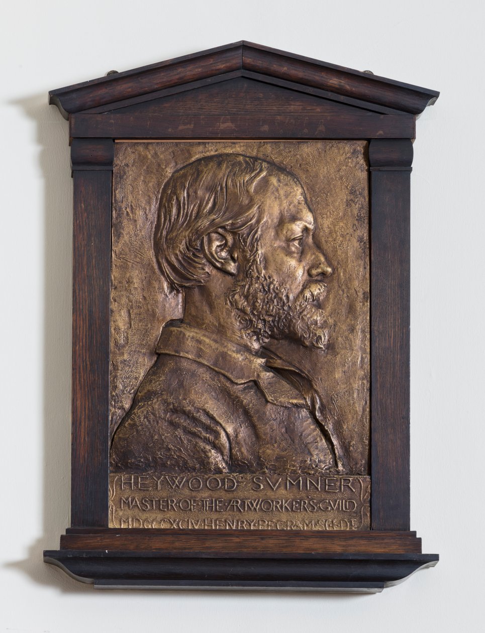 Plaquette met Heywood Sumner, Ontwerper door Henry Alfred Pegram