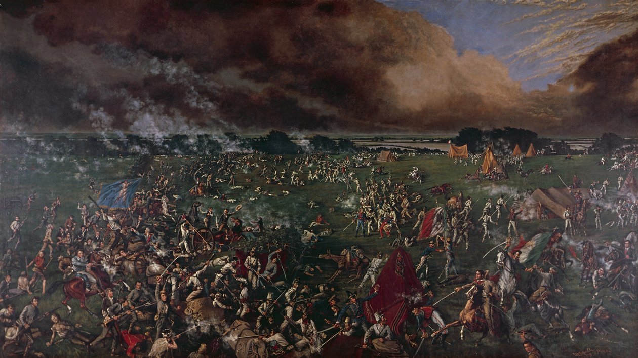 De Slag bij San Jacinto 1836 door Henry Arthur McArdle