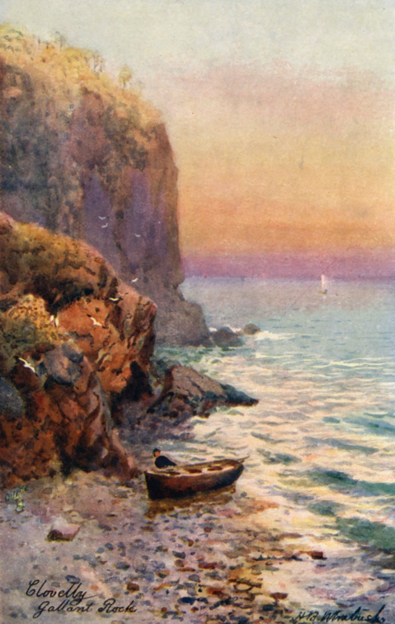 Gallant Rock, Clovelly door Henry B. (after) Wimbush