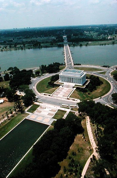Lincoln Memorial, gebouwd 1915-22 door Henry Bacon