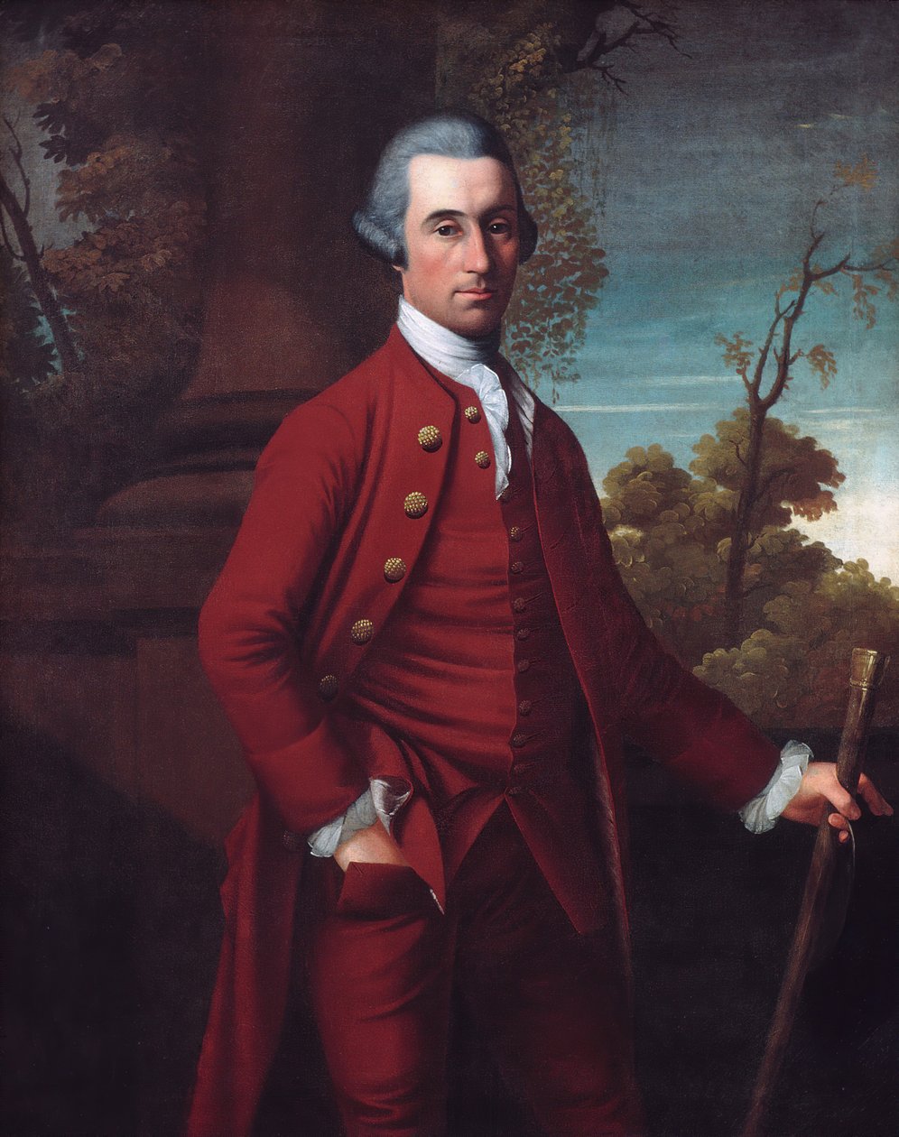 Portret van een heer, ca. 1770-72 door Henry Benbridge