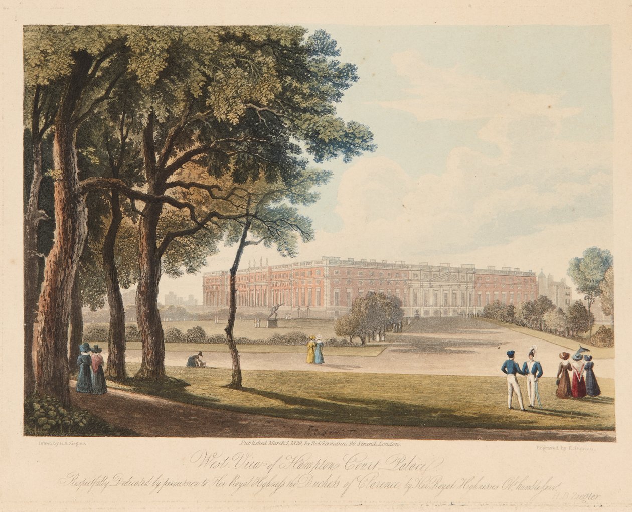 De Grote Fonteinentuin en paleis door Henry Brian Ziegler