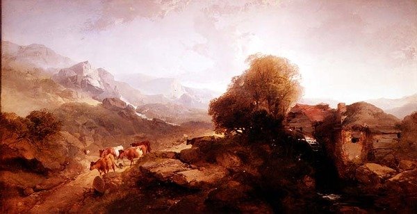 Welsh landschap door Henry Bright