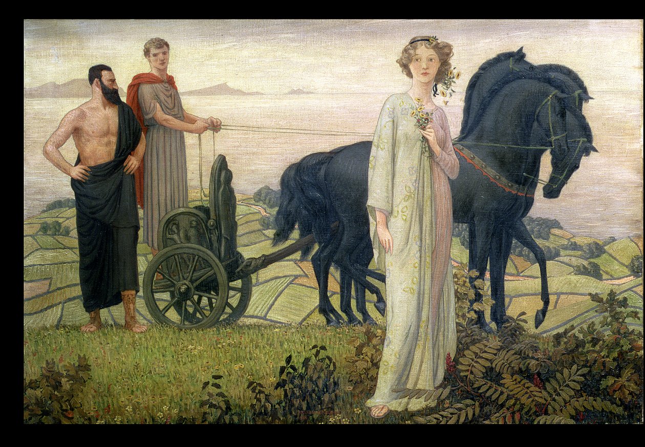 Pluto en Proserpina door Henry Bryson Burroughs