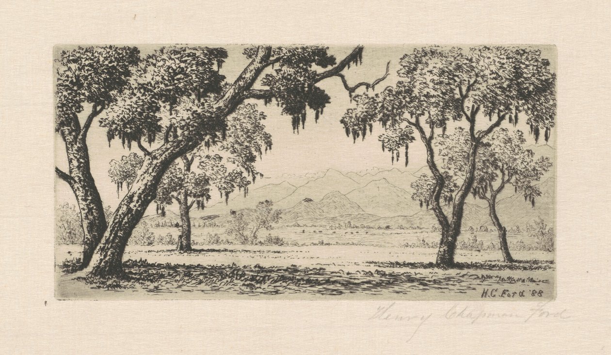 Californisch landschap door Henry Chapman Ford