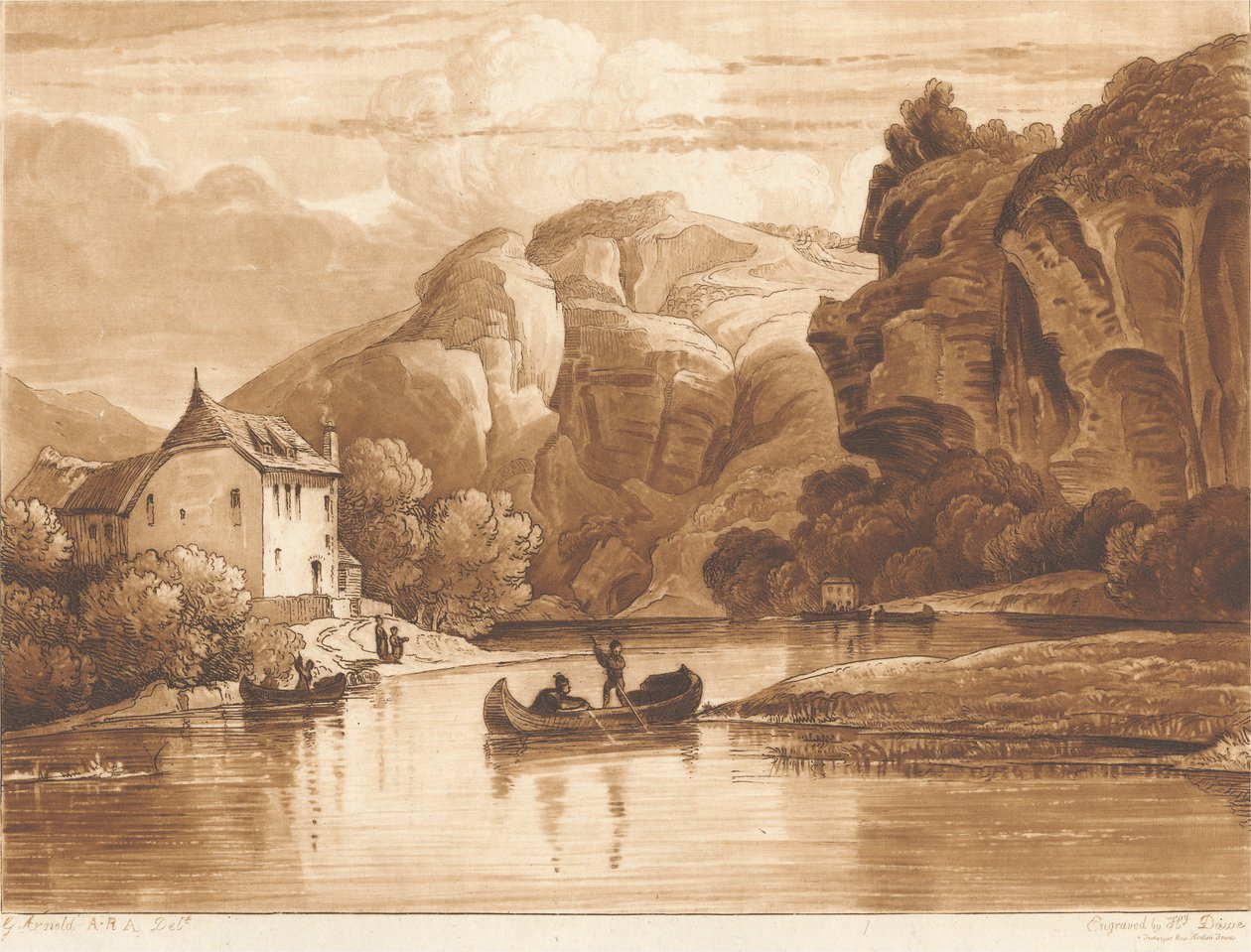Rivier de Maas door Henry Dawe