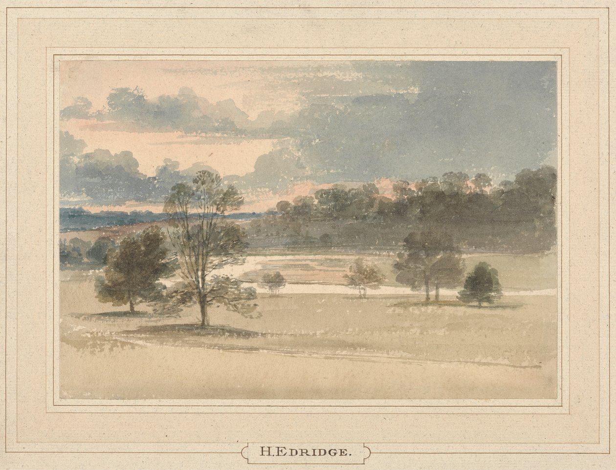 Een Kronkelende Rivier door Henry Edridge