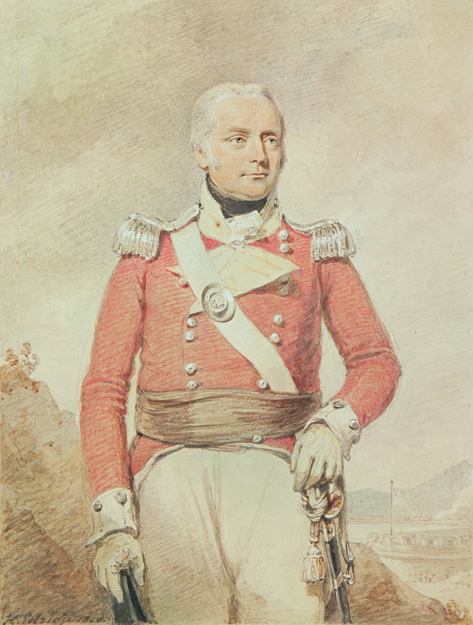 Generaal-majoor Patrick McKenzie, 1808 door Henry Edridge