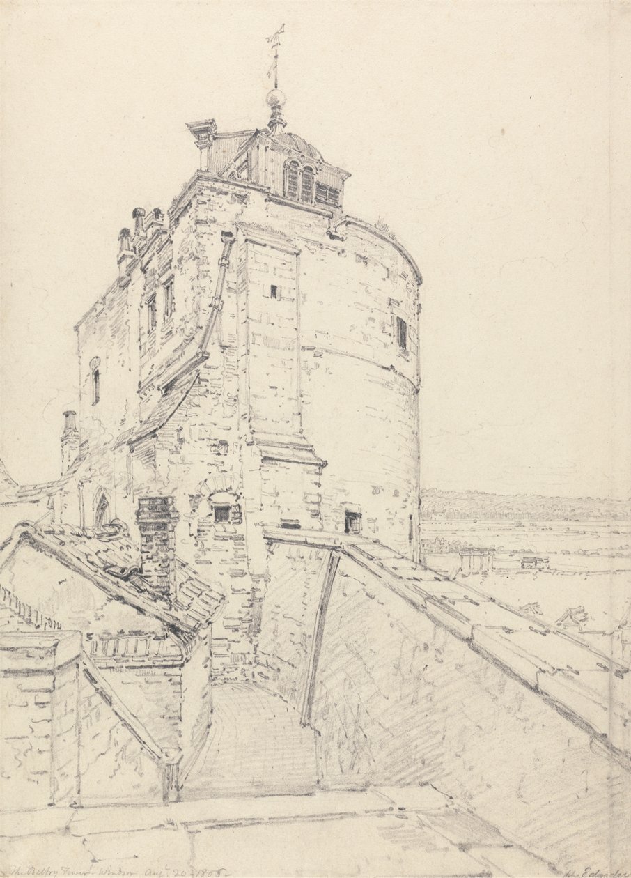 De Curfew Toren, Windsor door Henry Edridge
