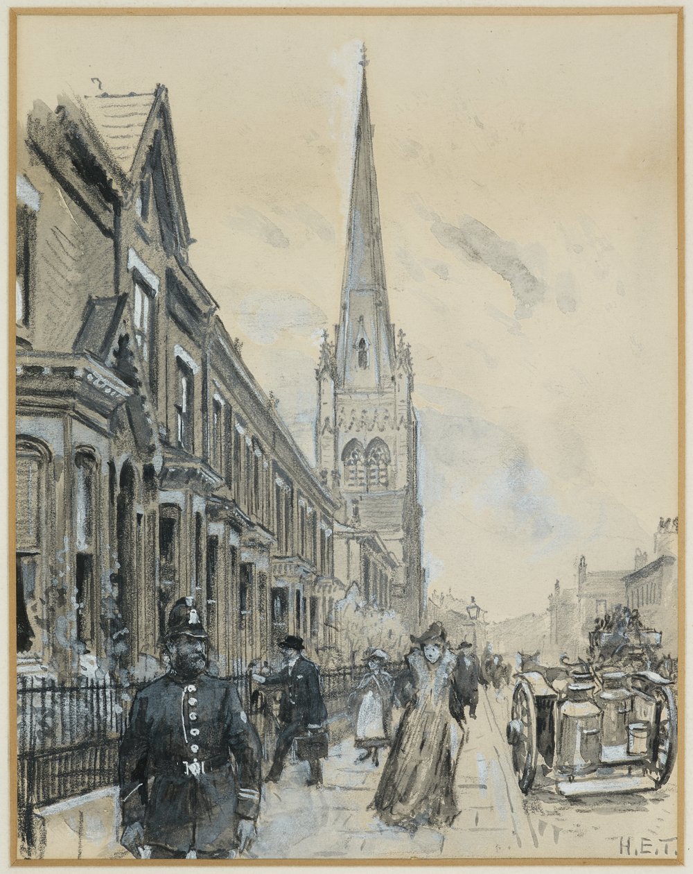 Presbyteriaanse Kerk, Brunswick Street door Henry Edward Tidmarsh