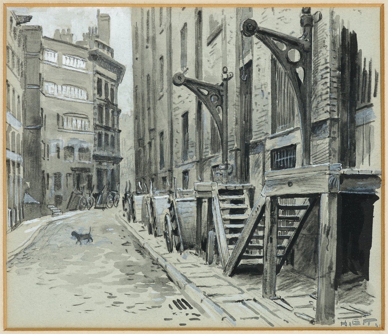 Zaterdagmiddag in de stad door Henry Edward Tidmarsh