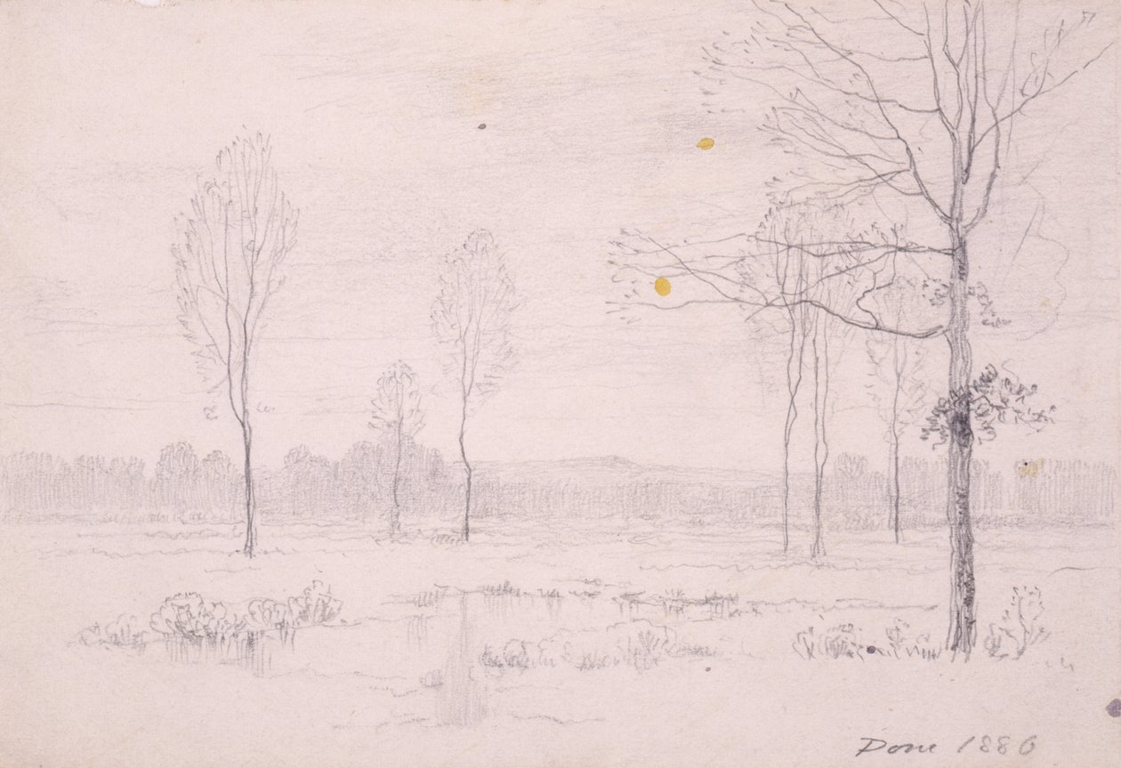 Landschap door Henry Farrer