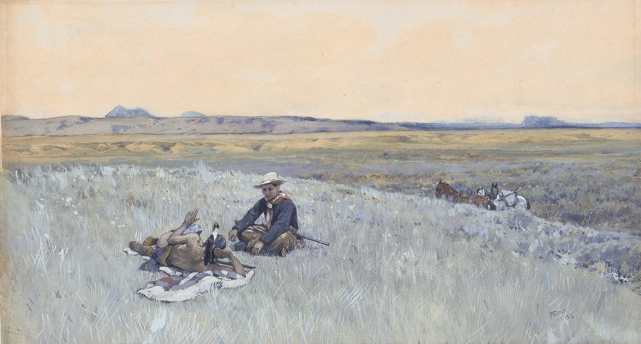 Leugens uitwisselen, 1906 door Henry Francois Farny