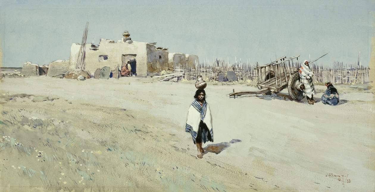 De waterdragers door Henry Francois Farny
