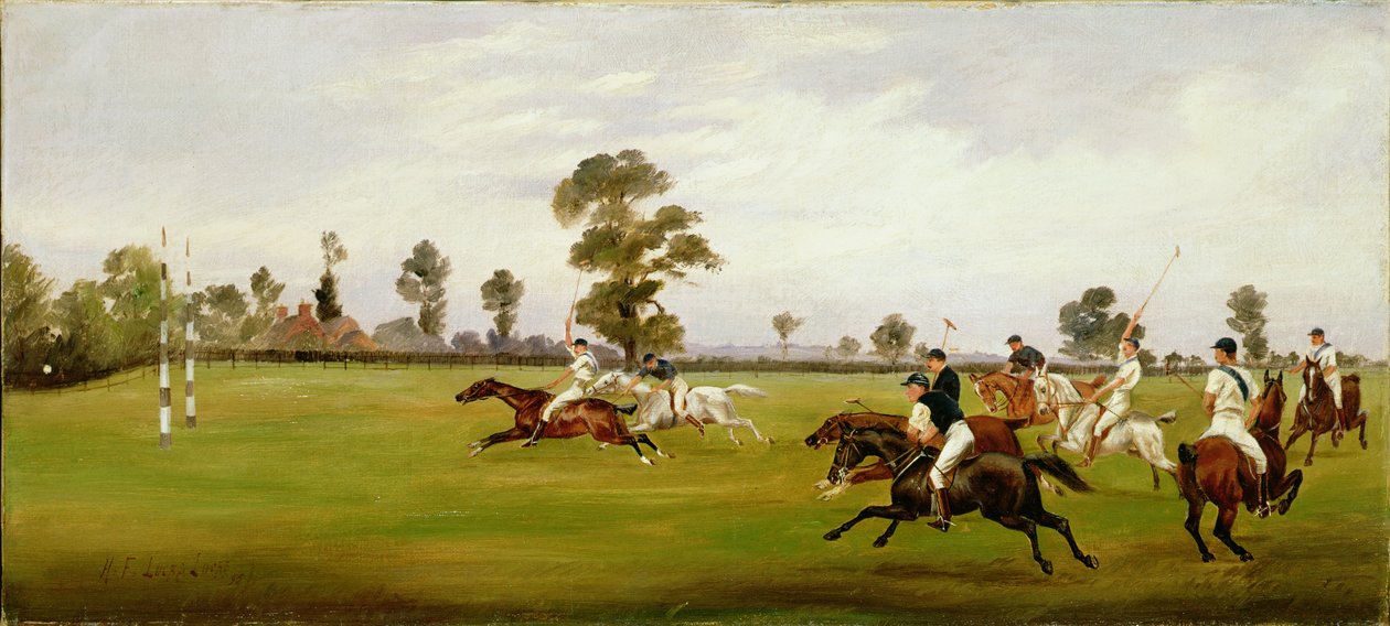 Polo, 1893 door Henry Frederick Lucas Lucas
