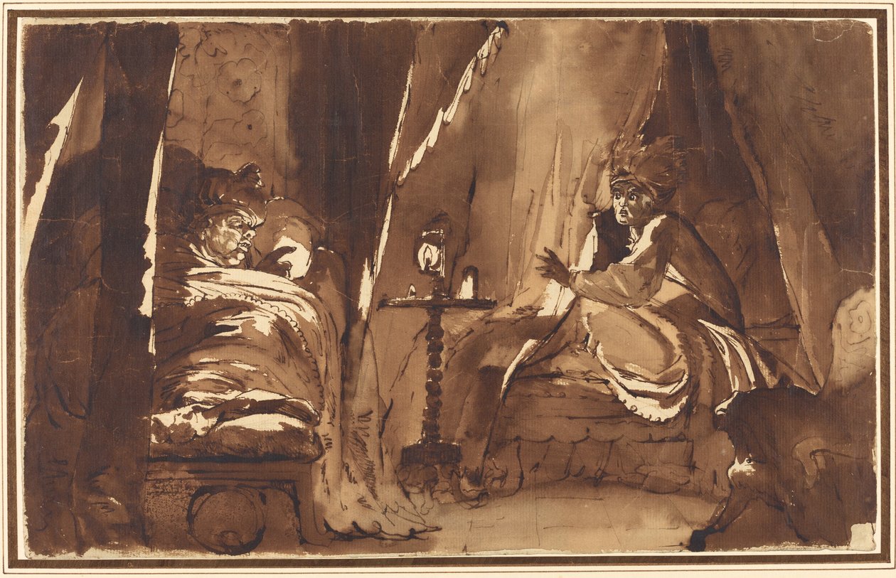 Middernacht door Johann Heinrich Füssli