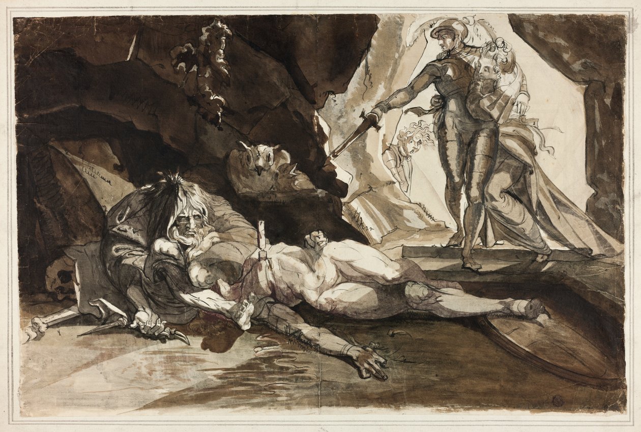De Grot van Wanhoop door Johann Heinrich Füssli