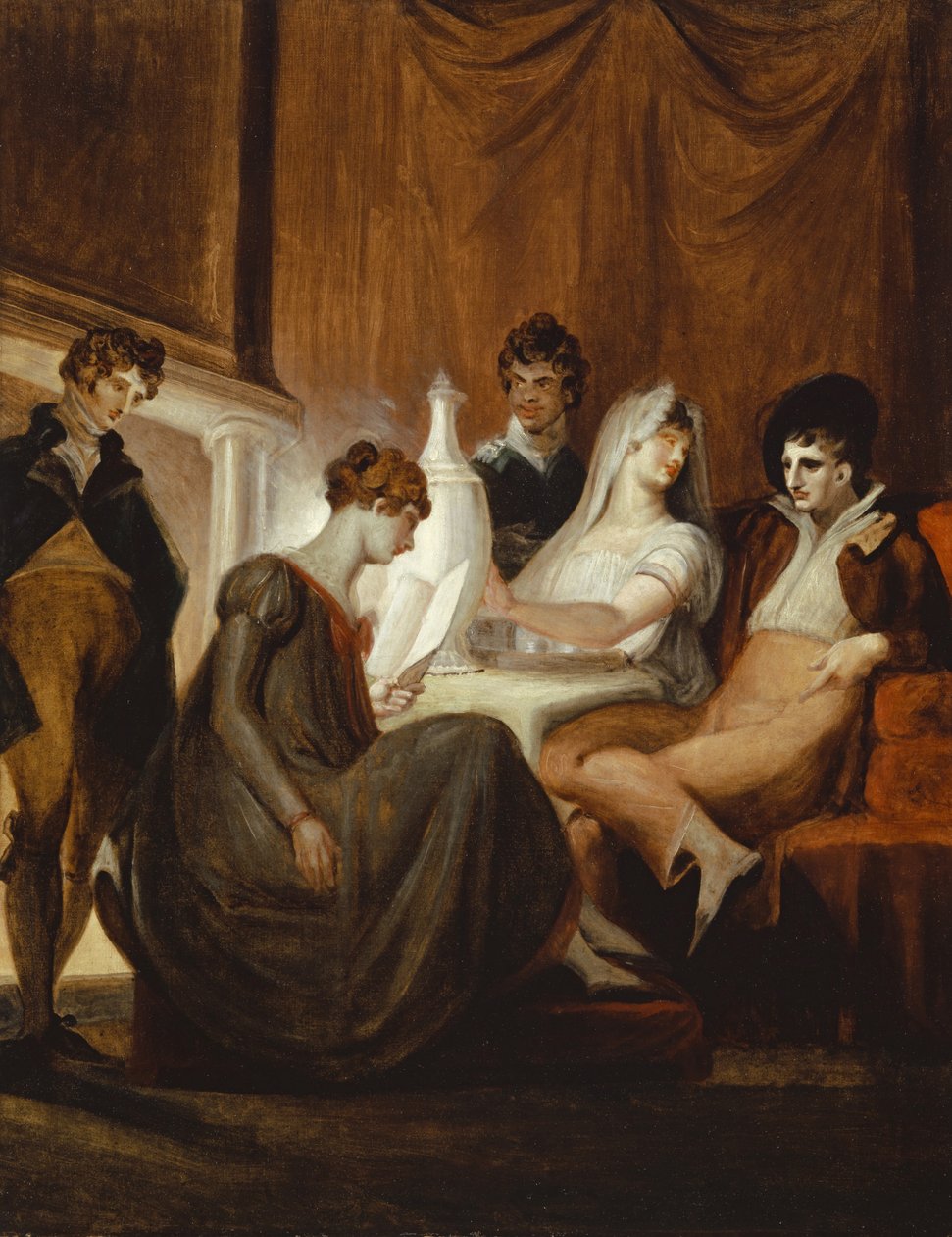De krant op het platteland door Johann Heinrich Füssli