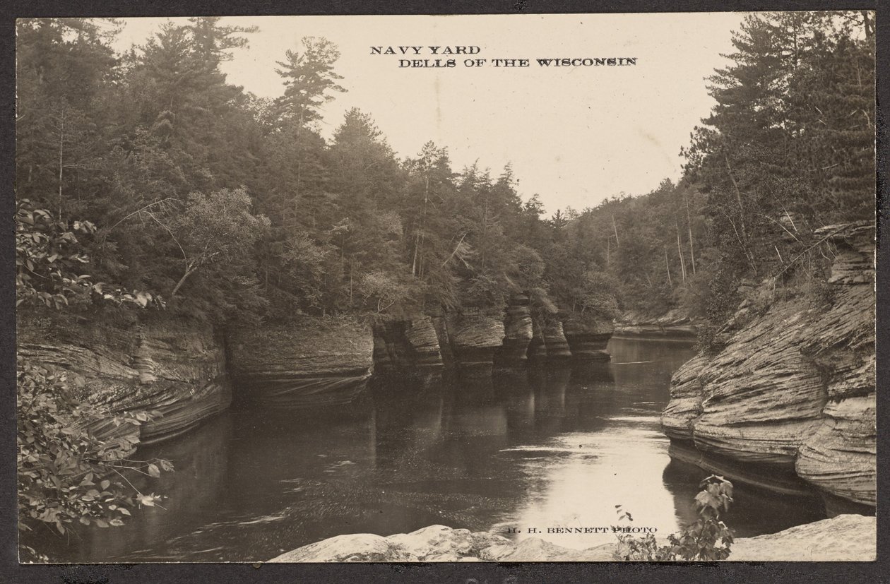 Marinewerf Dells van de Wisconsin door Henry Hamilton Bennett