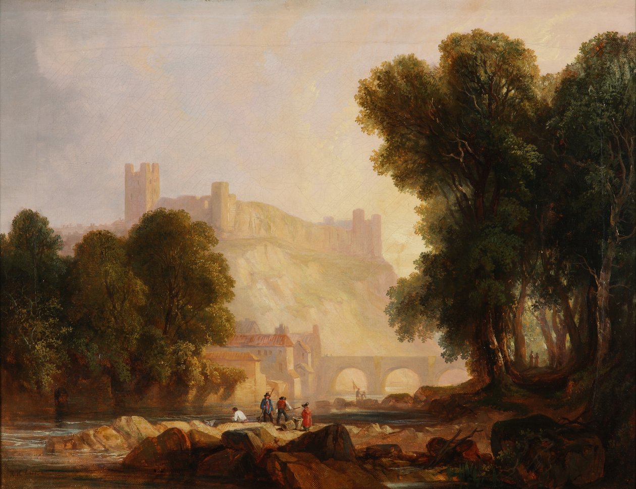 Richmond Castle, Yorkshire door Henry Harris Lines