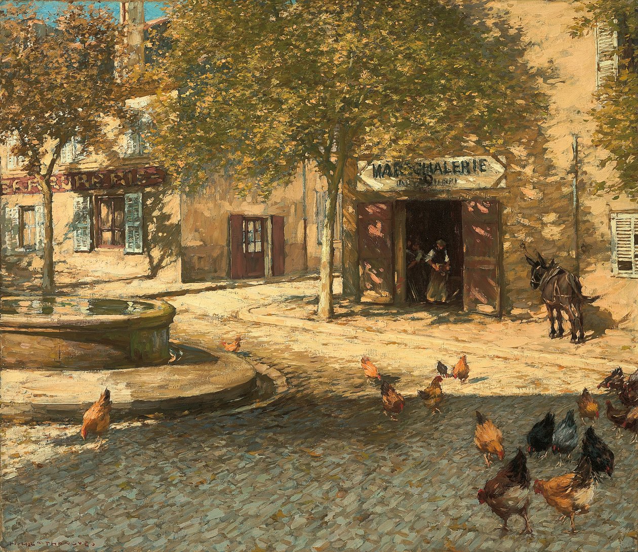 Een Provençaalse smederij door Henry Herbert La Thangue