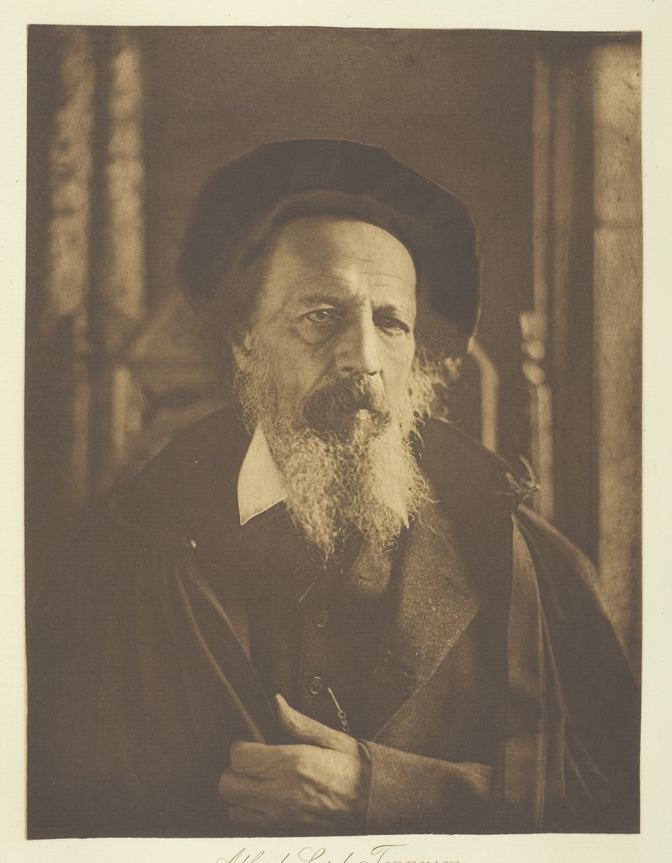 Alfred, Lord Tennyson door Henry Herschel Hay Cameron
