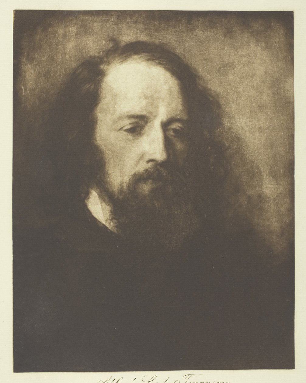 Alfred, Lord Tennyson door Henry Herschel Hay Cameron