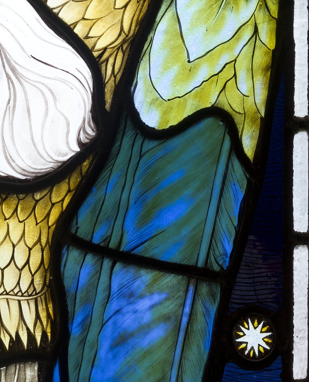 Aartsengel Michaël (detail) door Henry Holiday