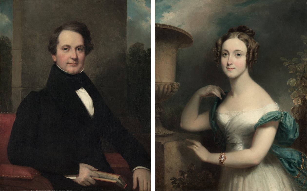 Frederic Betts; Mary Ward Betts door Henry Inman