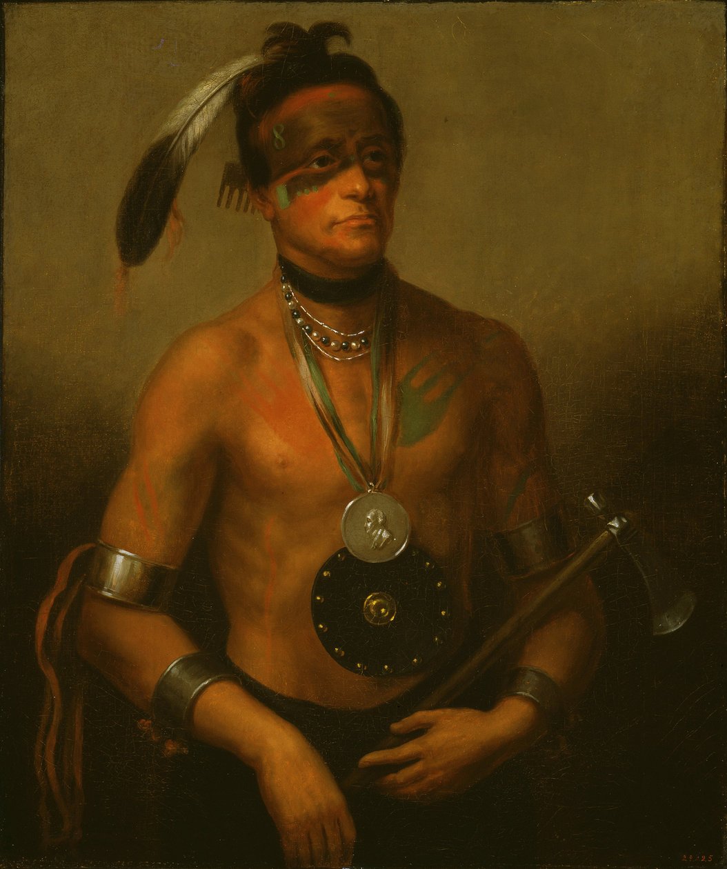 Hoo-Wan-Ne-Ka (Kleine Eland) door Henry Inman