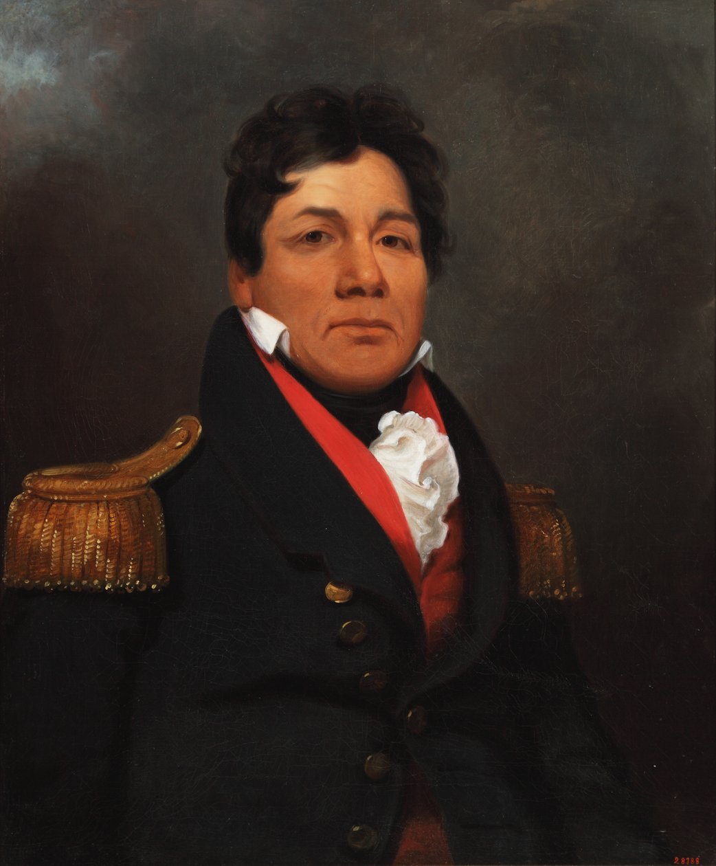 Push-Ma-Ta-Ha (Choctaw) 1831 door Henry Inman