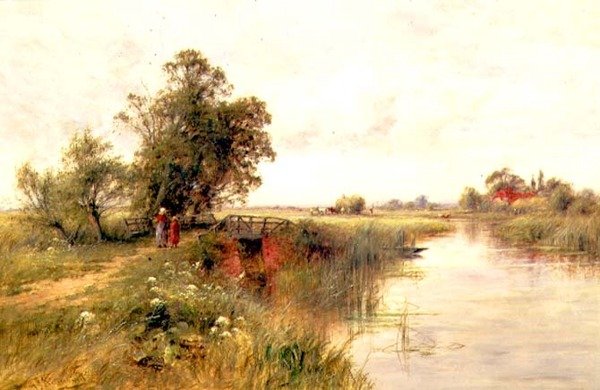 Op de Theems bij Wallingford door Henry John Kinnaird