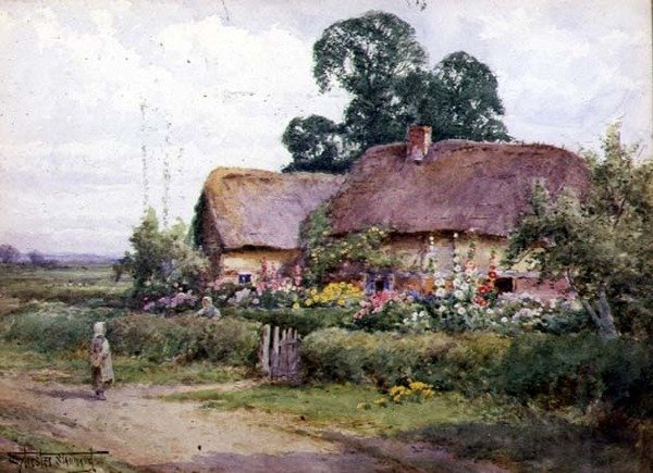 Bij Welford on Avon door Henry John Sylvester Stannard