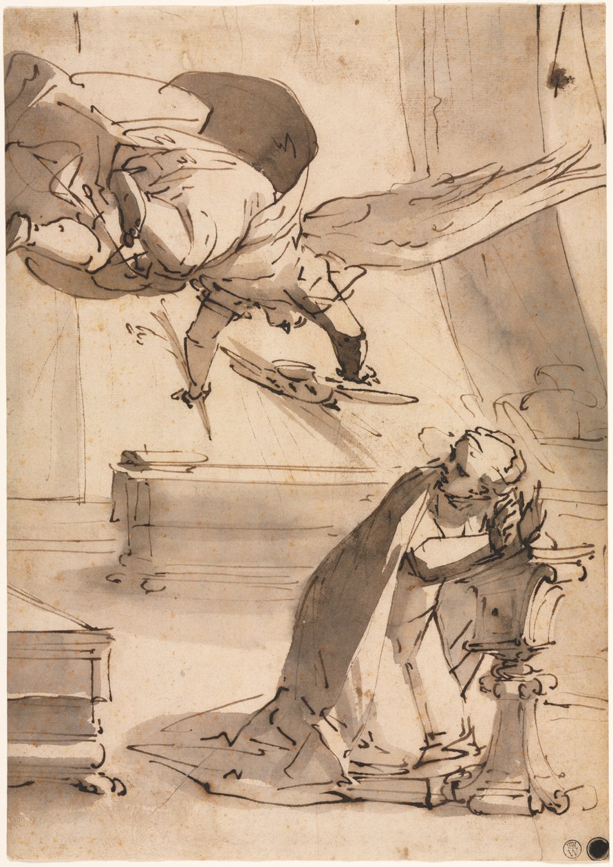 De Aankondiging door Henry Joseph Redouté