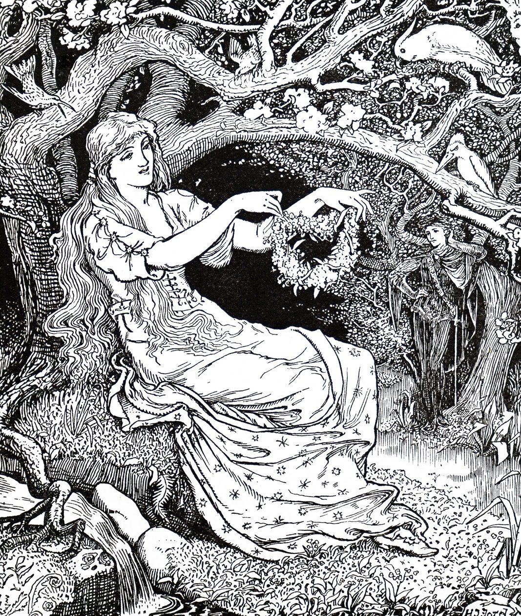Prinses Narcissus en Prinses Potentilla door Henry Justice Ford