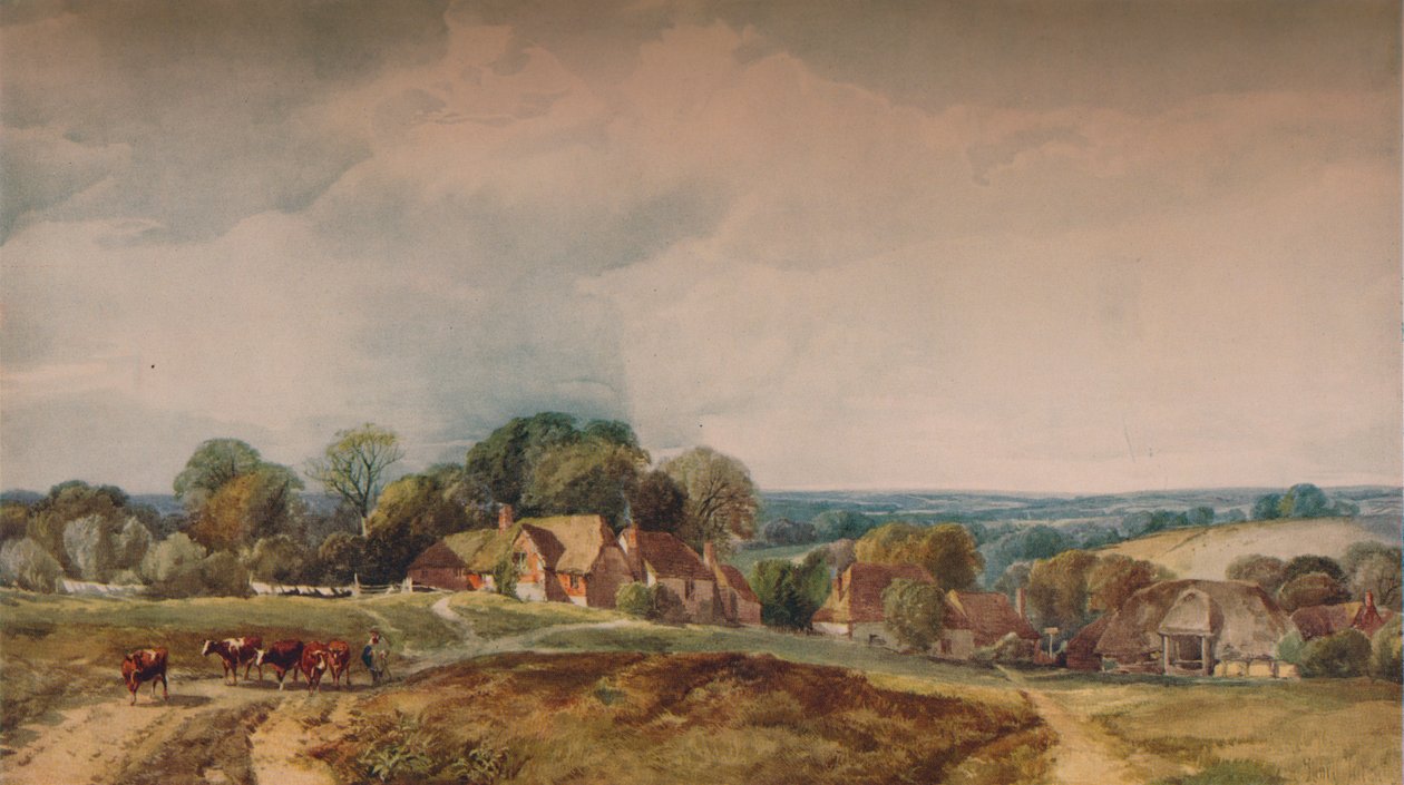 Een Kentish Uitzicht, ca. 1845 door Henry Jutsum