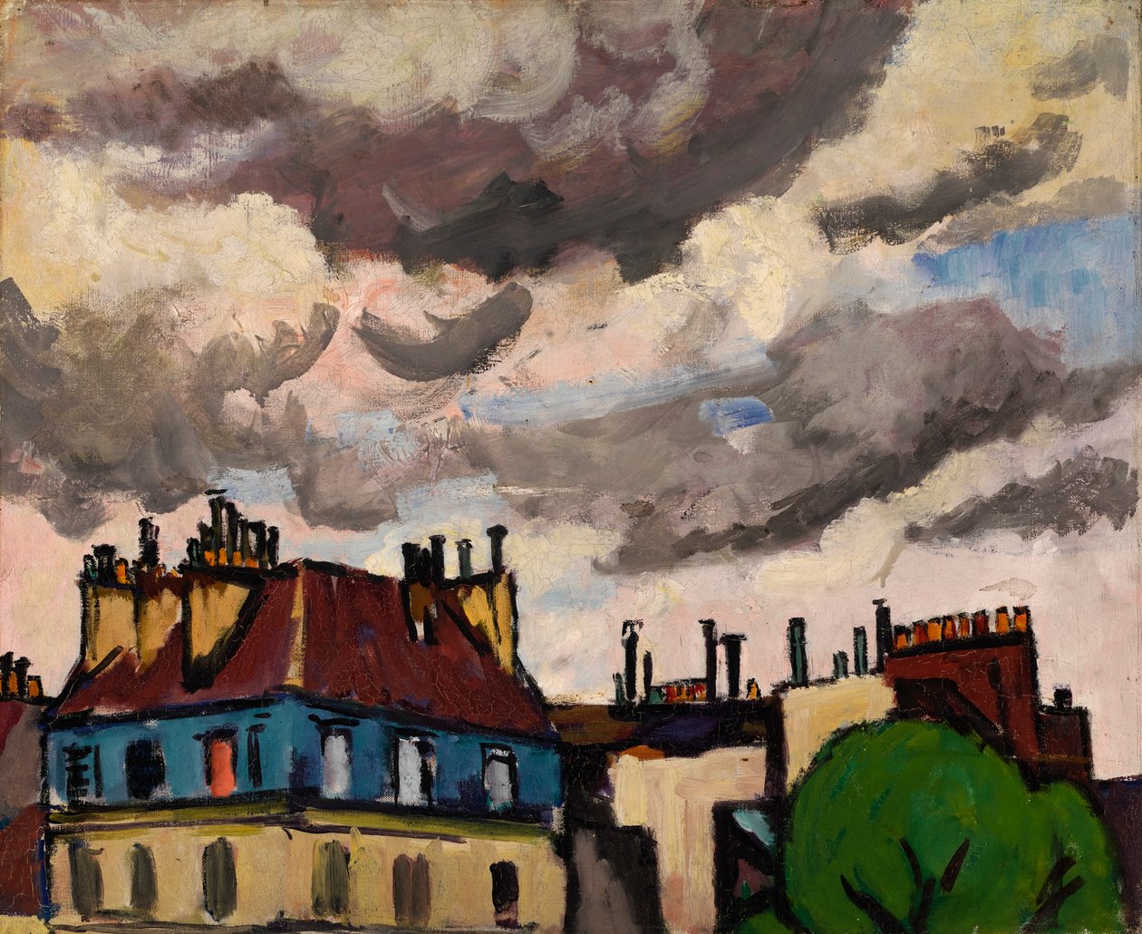 Daken en wolken, Parijs, 1910-1912 door Henry Lyman Saÿen