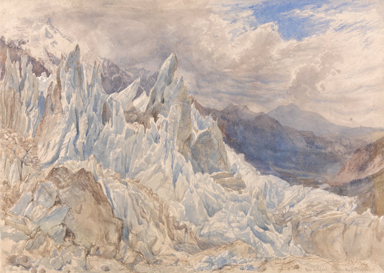 Mer de Glace door Henry Moore