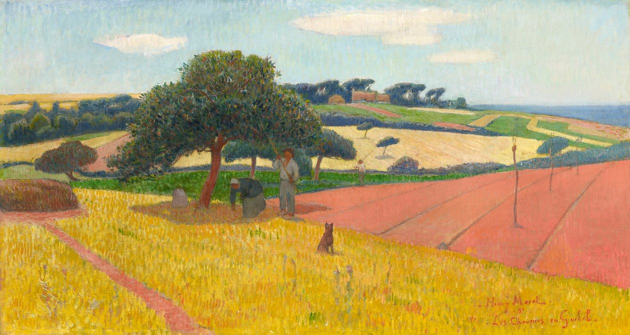 Les Chaumes en Guidel, 1891 door Henry Moret