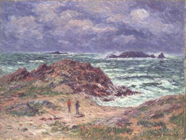 Dorsers in Bretagne door Henry Moret
