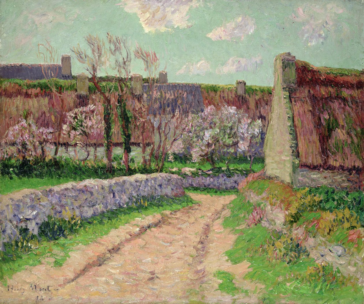 Dorp in Clohars door Henry Moret
