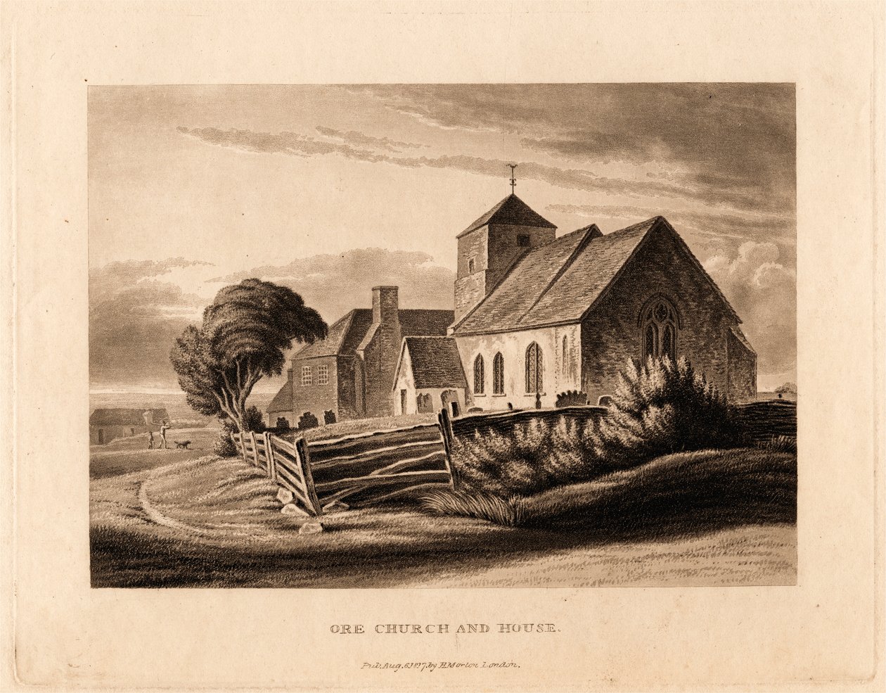 Ore kerk en huis door Henry Morton