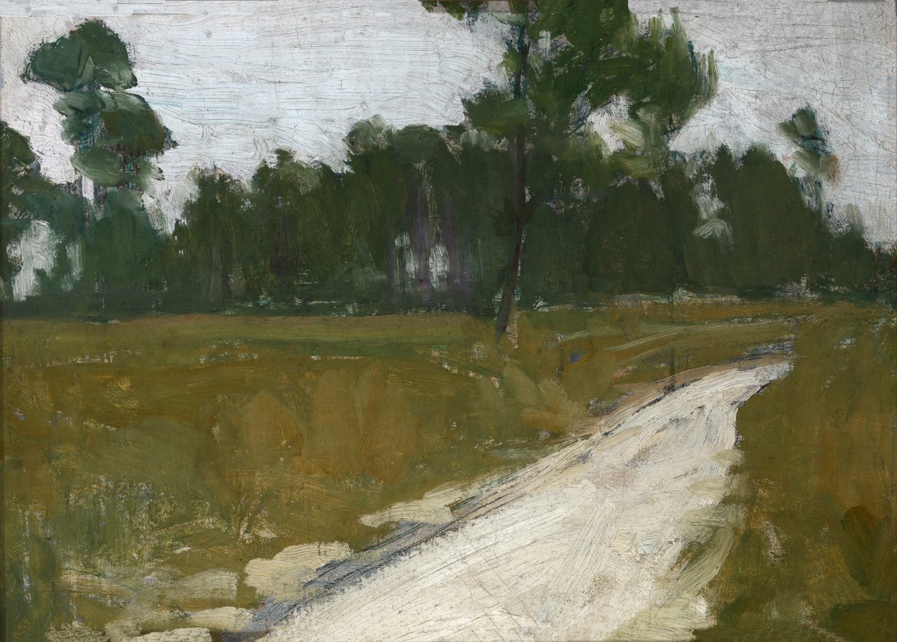 Landweg in Frankrijk door Henry Ossawa Tanner