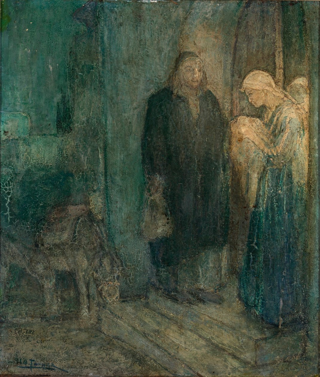 Vertrek naar Egypte (In de Herberg) door Henry Ossawa Tanner