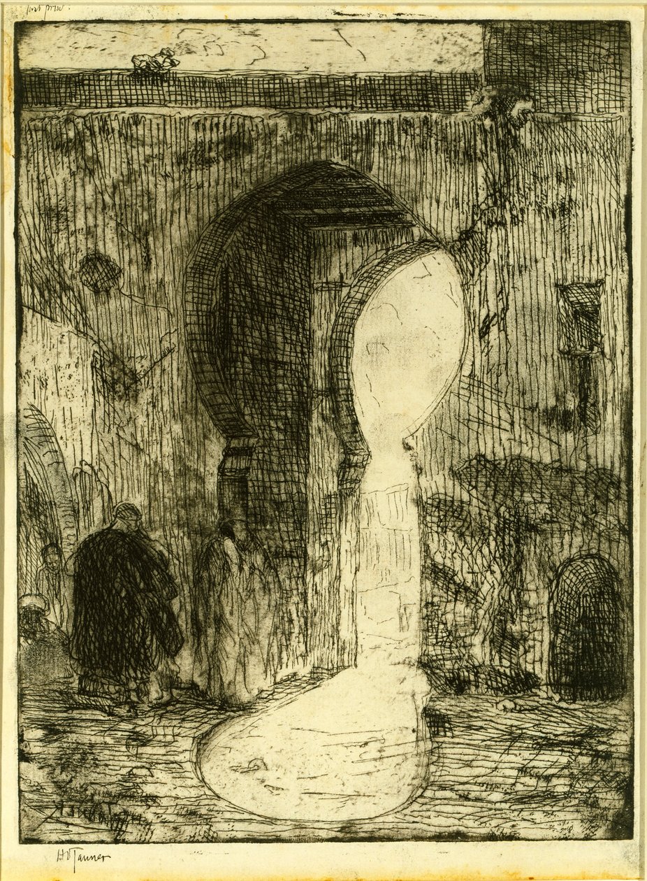 Poort in Tanger door Henry Ossawa Tanner