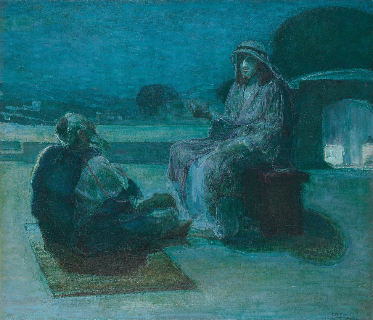 Nicodemus Komt naar Christus door Henry Ossawa Tanner