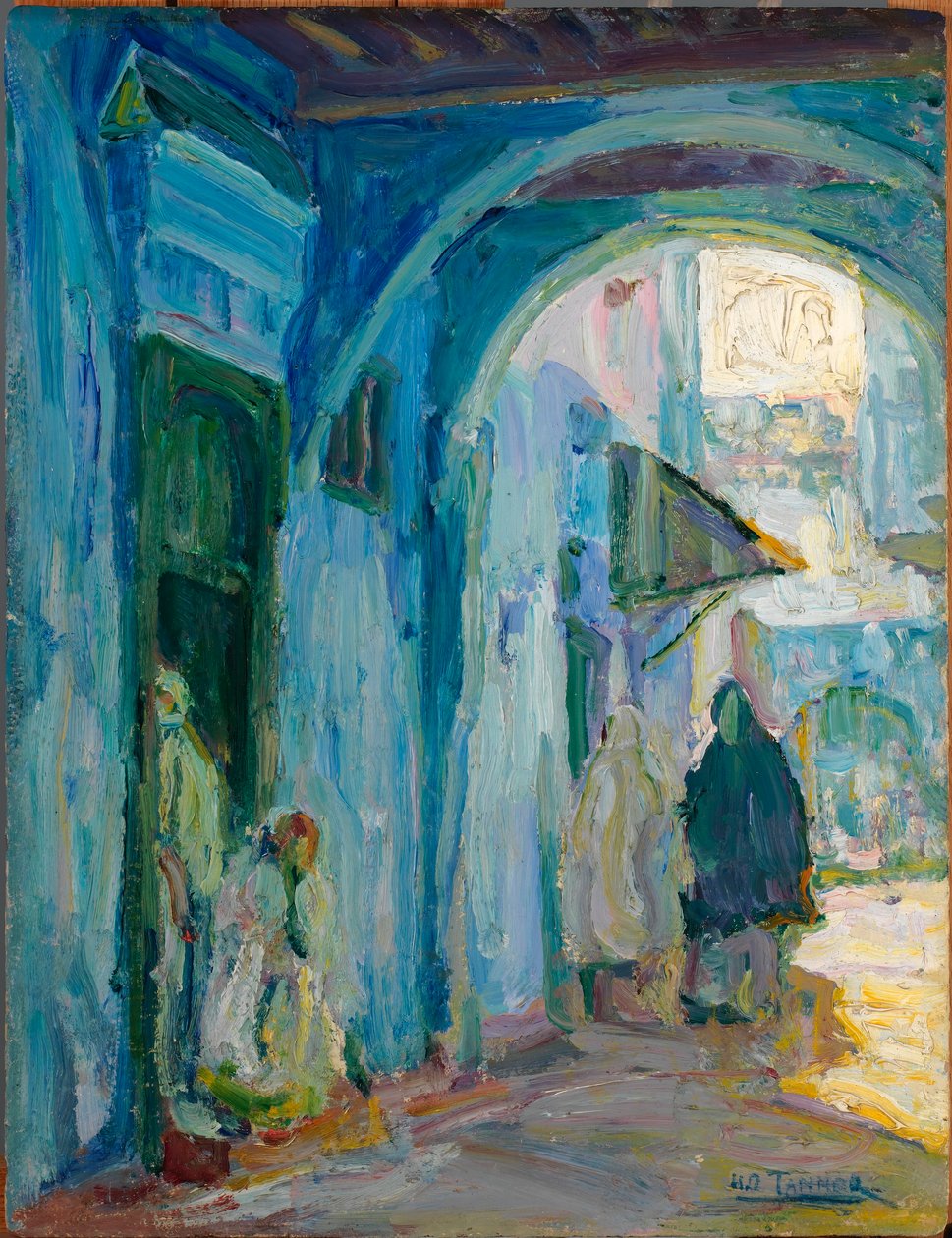 Street in Tangier door Henry Ossawa Tanner