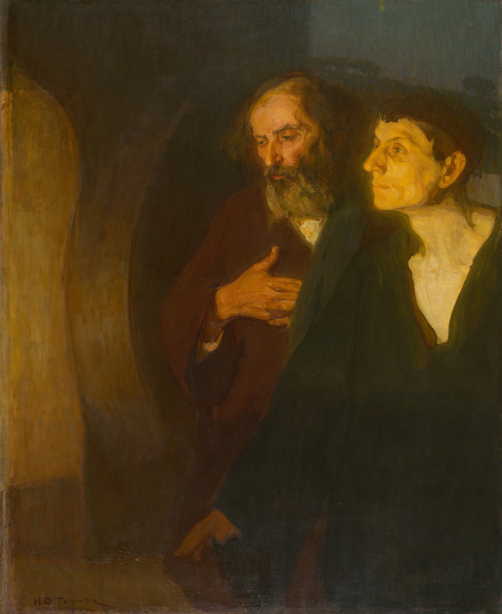 De twee discipelen bij het graf door Henry Ossawa Tanner