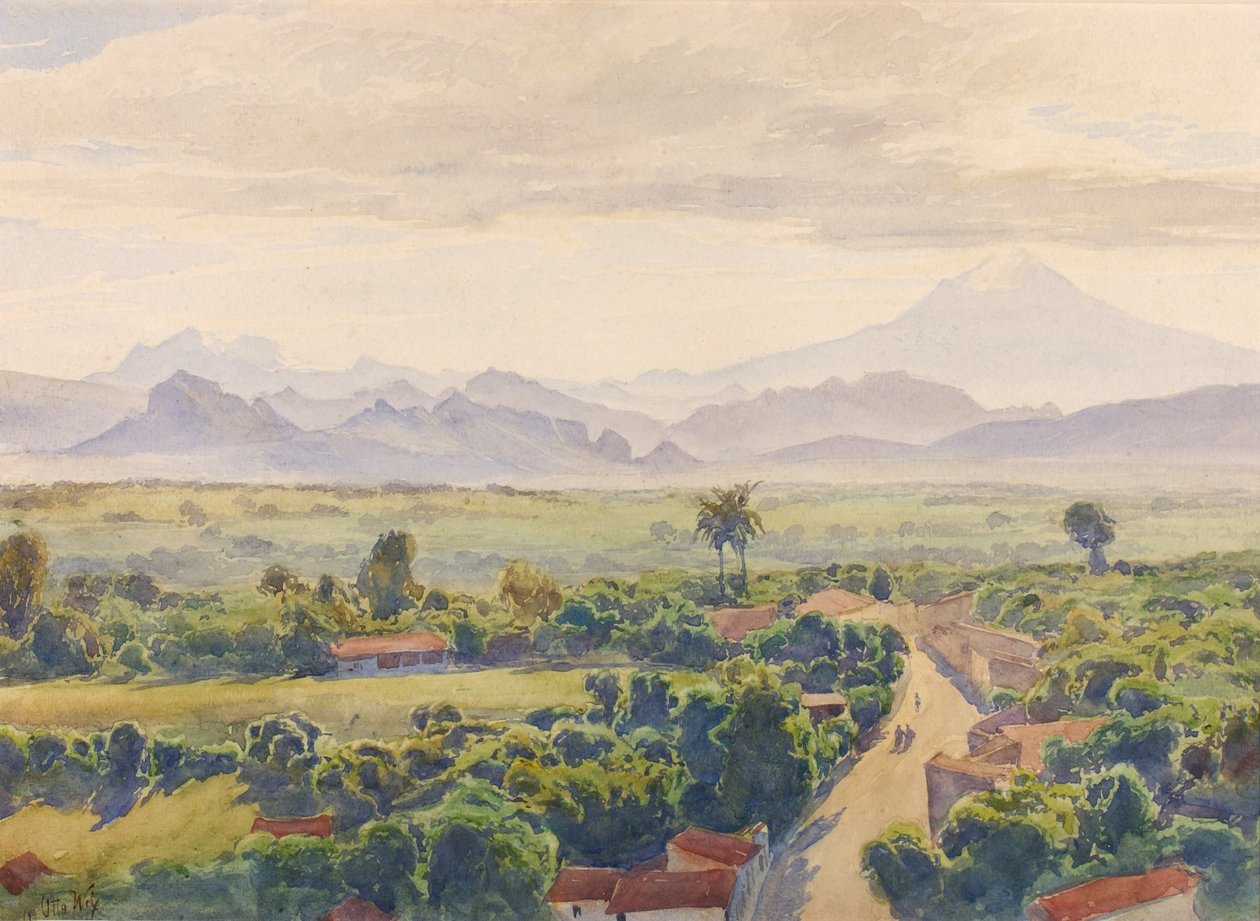 Uitzicht op Cuernavaca door Henry Otto Wix