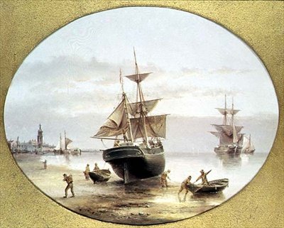 Havenscène door Henry Redmore
